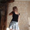 wide wild heart short en soie fluide ample indien été