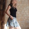 wide wild heart short en soie fluide ample indien été