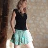 wide wild heart short en soie fluide ample indien été