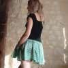 wide wild heart short en soie fluide ample indien été