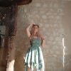 robe grunge bohème soie