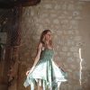 robe asymétrique grunge bohème soie