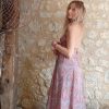 robe dos-nu soie été hippie boho méditation