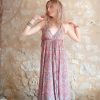 robe dos-nu soie été hippie boho méditation