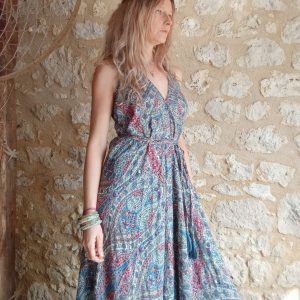 robe longue dos-nu hippie