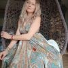 robe dos-nu été soie indienne hippie bohème