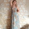 robe dos-nu été soie indienne hippie bohème