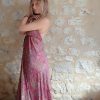 robe bohème ethnique indienne soie dos-nu glamour