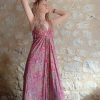 robe bohème ethnique indienne soie dos-nu glamour