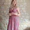robe bohème ethnique indienne soie dos-nu glamour