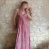 robe bohème ethnique indienne soie dos-nu glamour