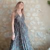 robe ethnique indienne soie dos-nu wide wild heart