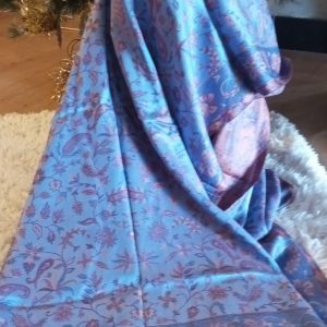 écharpe indienne soie laine wide wild heart