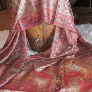 écharpe indienne soie laine wide wild heart