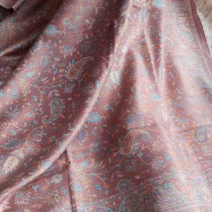 étole écharpe en soie et laine d'Inde réversible wide wild heart