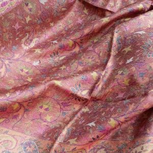 étole écharpe en soie et laine d'Inde réversible wide wild heart