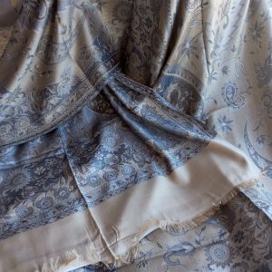 étole écharpe en soie et laine d'Inde réversible wide wild heart